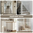 thumbnail image 5 of Baby Safety Gate, Baby Gates for Top Stairs Doorway, 29.5''- 40.5''Wide Pressure Mount, White, 5 of 10