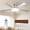Silver, variant on Ceiling Fans with Lights, 52 inch Flush Mount Ceiling fan with Remote Control, Low Profile Ceiling Fan for Bedroom, Farmhouse, Reversible, 3CCT, Dimmable, Noiseless DC Motor, Black
