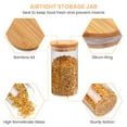 thumbnail image 3 of Glass Airtight Food Storage Canister with Measuring Spoon, Set of 10, 3 of 7