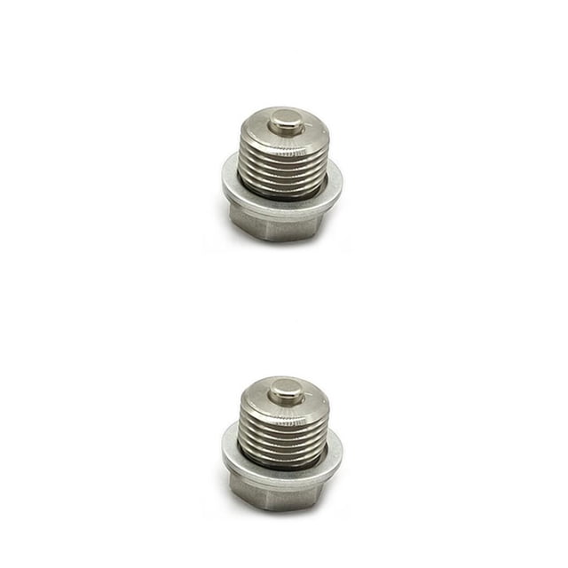 Sidaley Tornillos universales para cárter de aceite de motor de coche, pernos de drenaje de Metal de repuesto, actualización de reparación M16x1.5 2piezas