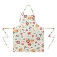 thumbnail image 2 of Pioneer Flower Floral Print Pattern Apron-Garden Aprons for Women with Pockets-Cotton Linen Waterproof Kitchen Cooking Gardening Aprons Adjustable for Kitchen,Cooking,BBQ and Salon 33x27 Inch, 2 of 7