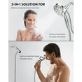 thumbnail image 3 of Hodvit Handheld Showerhead w/ Magnetic Docking Brackets,High Pressure 10 Spray Modes Shower Head,New, 3 of 7