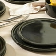 thumbnail image 4 of Stone Lain 12 Piece Modern Stoneware Dinnerware Set Plates, Bowls, Charcoal Grey, 4 of 7