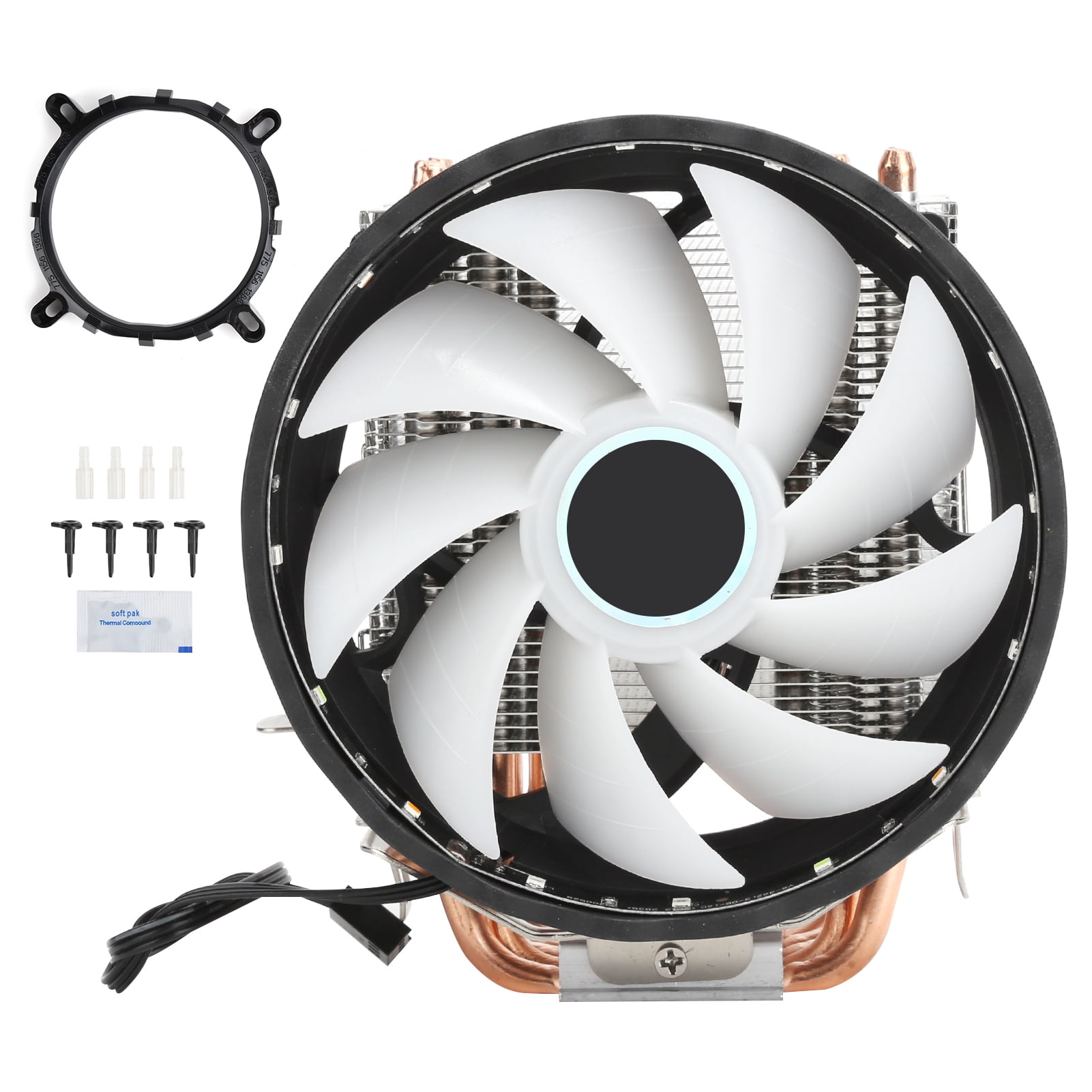 Dual Fan Heat Sink, CPU Cooler Heatpipes Hydraulic Bearing High