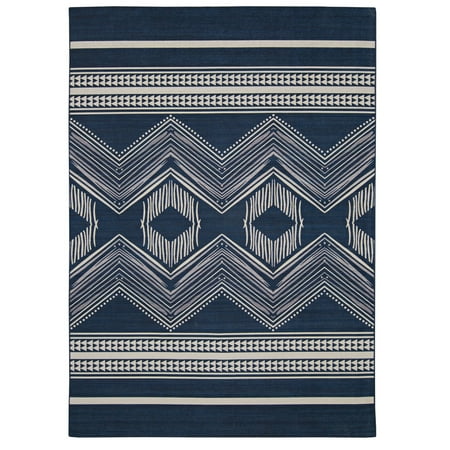 

Outdoor Washable Boynton Navy Ivry 5X7