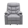 thumbnail image 2 of Homegear Fabric Power Lift Electric Recliner Chair with Massage and Vibration, Grey, 2 of 5