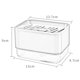 thumbnail image 2 of Dispensador de Jabón de Cocina con Caja de Jabón con Soporte para Esponja de Drenaje Cian, 2 of 8