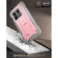 thumbnail image 2 of Poetic Revolution Case for OnePlus 10 Pro, Built-in Screen Protector with Kickstand, Light Pink, 2 of 5