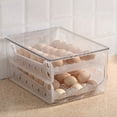 thumbnail image 2 of Caja de almacenamiento de huevos deslizante, contenedor para huevos, cajón para refrigerador, caja apilable para huevos, organizador para refrigerador de cocina, 2 of 6