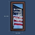 thumbnail image 2 of Be Strong and Courageous, Biblical Military Gift, American Flag Picture Frame, 7350W, 2 of 6