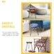 thumbnail image 3 of unbranded 4Ud Patas De Plegables De Metal Negro Para Muebles DIY Con Hairpin Y Alta Resistencia, 3 of 8