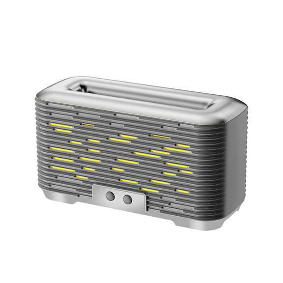 Dengmore Aromatherapy Cool Mist Humidifier 350ml Simulated Flames Night Light Aroma Diffuser Portable Quiet Essential Oil Diffuser for Home Office Desk Bedroom