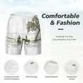 thumbnail image 3 of Balery Cowboys Riding A Horse Near A Tree Mens Swim Trunks Swim Shorts for Men Quick Dry Inseam Beach Shorts with Compression Liner Pocket-Small, 3 of 9