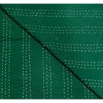 thumbnail image 4 of ColorFull House Indian Cotton Kantha Quilt, Green and Turquoise Leaf Pattern Design Kantha Gudri,Bedspread,Bedsheet,Throw Blanket Size( King 108" x 108" ), 4 of 4