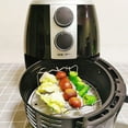 thumbnail image 3 of 1 Set 2pcs Air Fryer Accessories Stainless Steel Grill Toast Rack (Silver), 3 of 6
