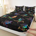 thumbnail image 3 of jejeloiu Cute Dragon Bed Sheets,Magic Animal King Sheets For Boys Teens 4pcs, 3 of 7