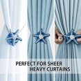 thumbnail image 4 of Alzapaños para cortinas, lazos magnéticos para cortinas, (Juego de 4) ganchos de sujeción para cortinas con perlas de estrella de mar, Clips para ventanas decorativas bohemias pequeñas, 4 of 5
