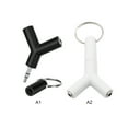 thumbnail image 5 of Two-way Headphones Splitter Mini Y Shape 3.5mm jack Double Jack Audio Headset Splitter Connector Adapter Keyring;Headphones Splitter Mini 3.5mm Double Jack Audio Headset Connector Adapter, 5 of 6