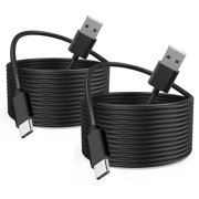 2 Pack Long 10FT PS5 Controller USB A to USB Type C Fast Charging Compatible with PlayStation 5 PS5 Pro, Xbox Series X/S/Elite Series 2 Charger Cord & More USB C Cable