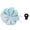 Sky Blue Rose, variant on Riousery Wrist Pin Cushion Safe Convenient Hands Free Sewing Needle Pad Floral Pincushion Rose Garden