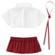 thumbnail image 5 of Disfraz sexy de colegiala, uniforme de estudiante, conjunto de lencería de colegiala traviesa para mujer, camisetas eróticas, tops cortos, faldas plisadas, 5 of 5
