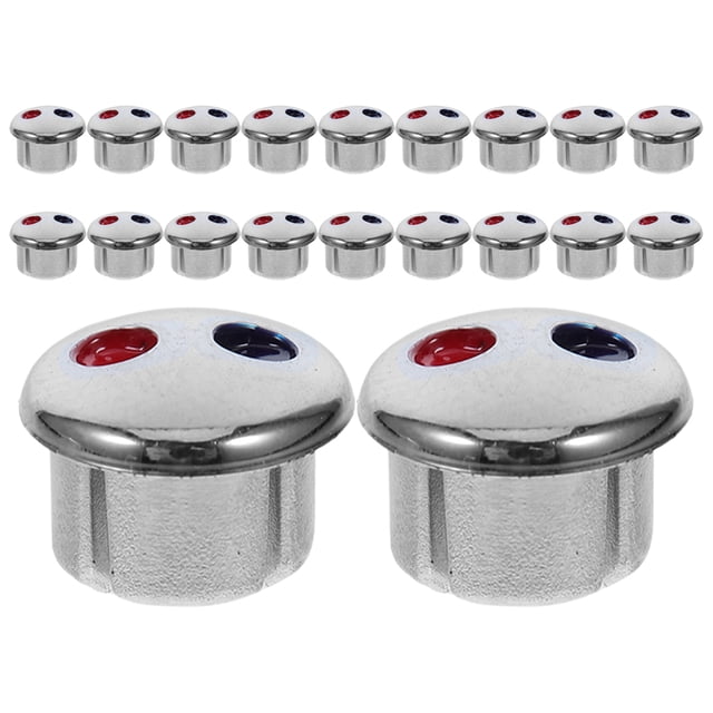 YOSADIER 20Ud Tapas Para Llave De Agua Con De Temperatura Y Azul Para Cocina Y