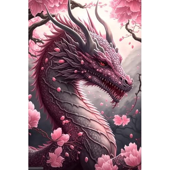 wooden puzzle Dragon amidst Cherry Blossoms Intelligent Game Fit togather a magic Art for home Decoration or Prensent 500 pieces