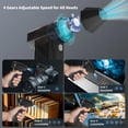 thumbnail image 4 of IKristin Electric Compressed Air Cleaner Professional - Turbo Blower 130,000 RPM, Rechargeable 4000 Mah Battery, 4 Adjustable Speeds, Ideal for Computers, Keyboards, Home, Cars And Outdoors, 4 of 11