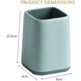 thumbnail image 4 of Multipurpose Utility Wooden Pen Holder, Fashion Design Desk Organizer for Office, Classroom, Home Study (Light Green, Blue, 2PCS), 4 of 7