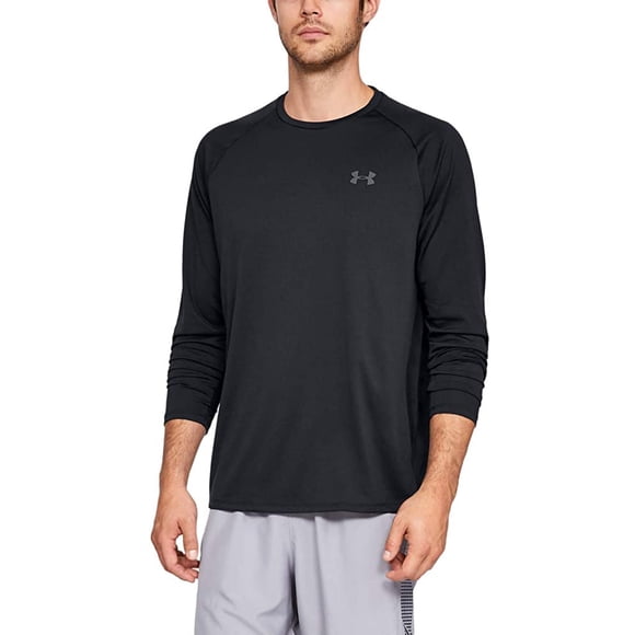 Under Armour Men's Tech 2.0 Long Sleeve T-Shirt, Black (001)/Graphite, Medium