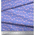 thumbnail image 3 of Soimoi polyester Crepe Fabric Flamingo Bird Printed Fabric 1 Yard 42 Inch Wide, 3 of 3