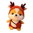 thumbnail image 1 of Ardilla de dibujos animados de peluche de juguete para niños y adultos, lindo, exquisito, suave, muñeco de peluche, decoración del hogar, rojo, 1 of 10