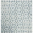 thumbnail image 2 of SAFAVIEH Abstract Darian Geometric Diamonds Area Rug, Ivory/Blue, 6' x 6' Square, 2 of 8