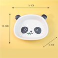 thumbnail image 1 of HLONK Melamine Bamboo Fiber Children‘s Tableware Set Cute Panda Eating Bowl Baby Divided Plate, 1 of 2