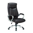 thumbnail image 1 of ViscoLogic Thick Double Padded Executive Office Computer Desk Chair Dark Brown Black, 1 of 1