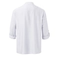 thumbnail image 3 of Gvmfive Mens Casual Long Sleeve Stand Collar Button Up Shirts, 3 of 6