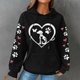 thumbnail image 2 of Christmas Sweatshirt Oversized Hoodies for Women Clearance Crew Neck Sweatshirts Women Ladies Long Sleeve Tops Fashionable Women's Printed Pullover Round Neck Top, 2 of 4