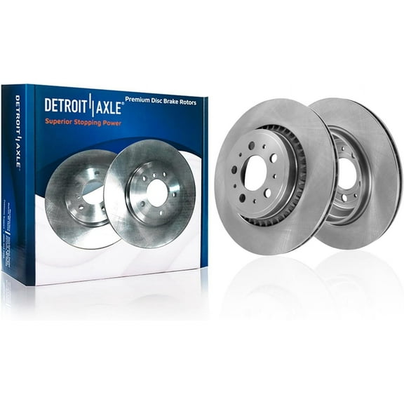 Detroit Axle - 2 Front Brake Rotors for 2003-2014 Volvo XC90, 2004 2005 2006 2007 2008 2009 2010 2011 2012 2013 Disc Brake Rotors Replacement : 12.91" inch Rotors