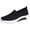 Black, variant on Women's Knitting Orthopedic Mules Lightweight Arch Support Wedge Slip on Sneakers Summer Outdoor Non Slip Walking Shoes for Daily Work Pink Size 8.5