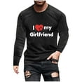 thumbnail image 2 of Tawop Men's T-Shirts Crew Neck Long Sleeve Pullover Graphic Casual Black L, 2 of 5