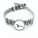 thumbnail image 1 of lagarto y negro animal Pulsera pulsera pulsera de cristal amor pulsera ajustable, 1 of 2