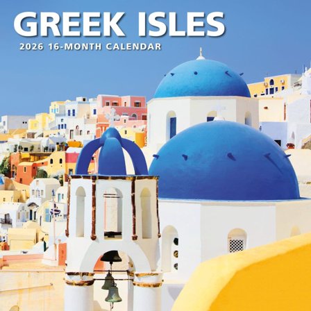 Carousel Calendars, Greek Isles 2026 Wall Calendar