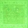 thumbnail image 1 of Ahgly Company Indoor Square Abstract Green Modern Area Rugs, 5' Square, 1 of 4