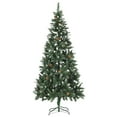 thumbnail image 2 of vidaXL Artificial Pre-lit Christmas Tree with Pine Cones 210 cm, 2 of 5
