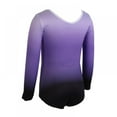 thumbnail image 4 of SYNPOS Gymnastics Leotards for Girls Long Sleeve Colorful Sparkle Leotard for Girl 5-12 Years, 4 of 13
