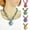 Black, variant on Bohemian Women Rhinestone Inlaid Peacock Round Faux Opal Pendant Necklace Gift