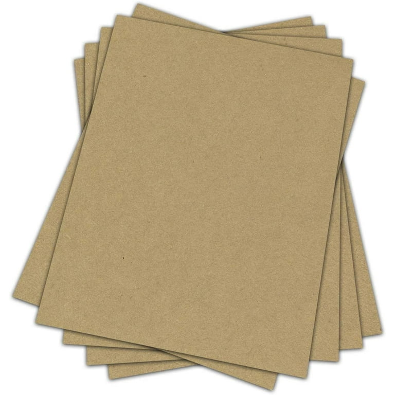 Chipboard Sheets 8.5 x 11 - 100 Sheets of 22 Point Chip Board