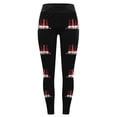 thumbnail image 3 of MKLEKYY Leggings para mujer Leggings para mujer Leggings de entrenamiento Pantalones con estampado navideño de bloques de color Leggings suaves y elásticos 2219, 3 of 4