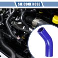 thumbnail image 2 of Unique Bargains 1 Pcs 35-38mm 1.38"-1.50" ID 90mm 3.54" Length 45° Blue Car Silicone Hose, 2 of 7
