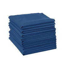 Unique Bargains 12 Pack Sateen Great Napkins for Party Wedding Restaurant Cocktail Banquet Dark Blue